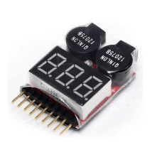 Тестер бортовой Tarot для Li-Pol батарей 1-8S со звуковым сигналом (TL2693)